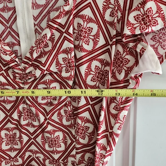 Heartbreaker Rust and Cream Swing Dress Size M - Picture 5 of 6